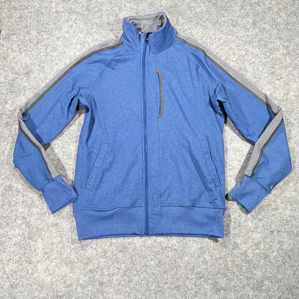Lululemon Jacket Mens M Blue Colorblock Kung Fu II Track Full Zip Athletic